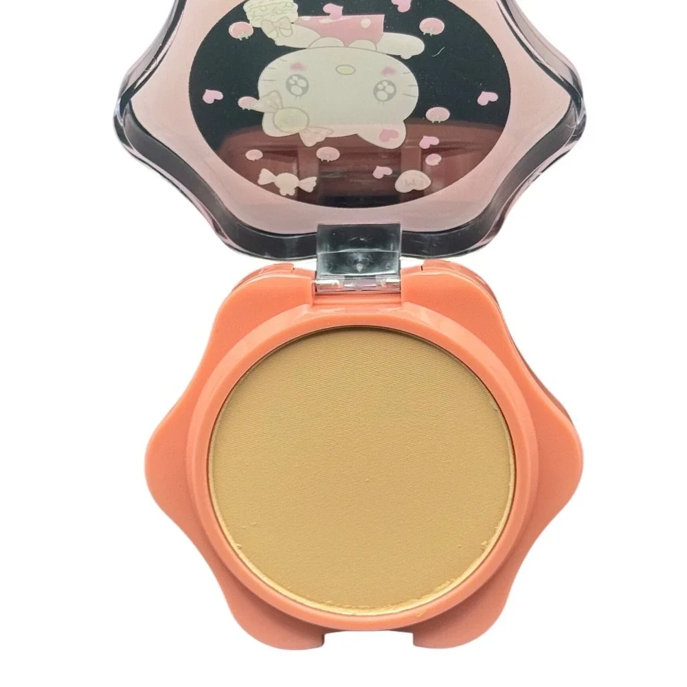 Uen Shadi Hello Kitty Natural Press Face Powder QFB-001 Peach Compact 10g NEW